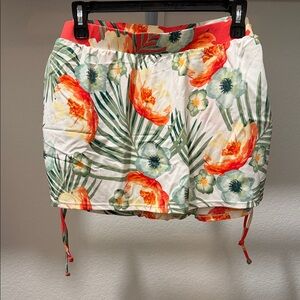 NWT Swim by Cacique Floral Tropical Print Swim bottoms/Skort